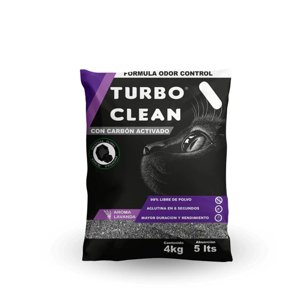 Arena Sanitaria Turbo Clean Aroma Lavanda 8 Kg